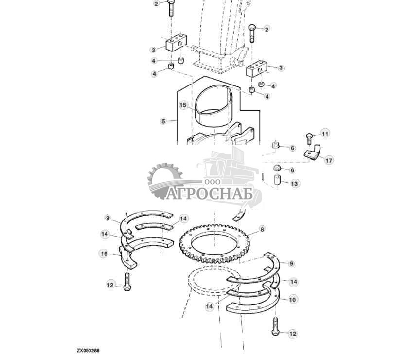 Переход лотка, зубчатый венец 